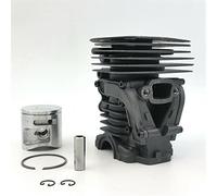 Qklyxr Kit de cilindro 44 mm for JONSERED, CS2245, CS2250, HUS 445, 450, conjunto pasador clip anillo pistón motosierra repuesto Cilindro de motor para herramienta de jardín