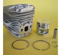 Qklyxr Kit de cilindro 51 mm for motosierra HUS 570 575 XP 575XP EPA, conjunto clip pasador anillo pistón repuesto Cilindro de motor para herramienta de jardín