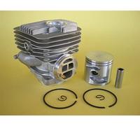 Qklyxr Kit de cilindro 56 mm for Partner, for sierra corte hormigón HUS K960 K970, juego anillos pistón , clips pasador, conjunto repuesto Cilindro de motor para herramienta de jardín