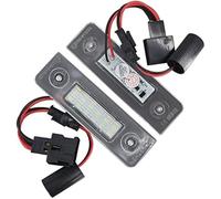 Qklyxr Lámpara de matrícula for coche, 12 V, for VW, Volkswagen, Skoda, Octavia, Ll Facelift 2009-2012, color blanco Reemplazo de la luz de la matrícula del automóvil