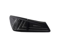 Qklyxr Luces de freno traseras ahumadas rojas, for Lexus, for Is250 for Is350 2006-2012 Conjunto luces coche Señal giro Lámpara trasera Luz Unidad de luz de freno trasera del vehículo(BLACK Smoked)