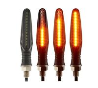 Qklyxr Luz intermitente for motocicleta E11, luz for, relé incorporado 335SMD, indicador de señal giro for a prueba agua Luz intermitente de motocicleta(E11 4PCS)