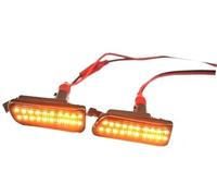 Qklyxr Marcador de guardabarros señal giro lateral dinámico secuencial, for, for A8 A8L, for S8 Mk2 Luz de marcador lateral del coche(Schwarz)