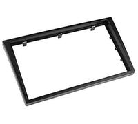 Qklyxr Panel estéreo de radio doble 2 Din Fascias, for Corsa C Agila Combo Meriva Omega B SignumTigra Vectra Kit montaje en tablero Panel de salpicadero de radio de coche(BLACK 178x102mm)