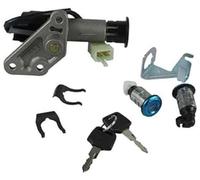 Qklyxr Pieza de pestillo de bloqueo automotriz Juego de llaves bloqueo interruptor cilindro encendido, para grifo completo puerta eléctrica 150 R5R9