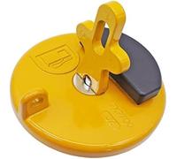 Qklyxr Tapa del tanque de combustible aceite metal amarillo for excavadoras Caterpillar 7X7700 CAT 320B, 320C y 320D. Maquinaria pesada Tapa del depósito de combustible diésel para excav