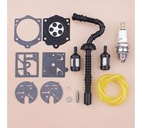 Qklyxr Tubo flexible de filtro de combustible, for STIHL, 015 015AV 015L, for Walbro, K10-HDC Kit de reparación de carburador de bujía, pieza de motosierra Manguera de combustible para motosierra