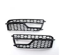 Qklyxr Un par de rejilla parachoques parrilla nido abeja for luz antiniebla delantera coche, for, for S5 A5 for 2013 2014 2015 2016 Embellecedor de rejilla de luz antiniebla delanter(Glossy Black)