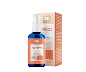 QKnatur - Aceite para Senos Reafirmante (100 ml). Realza y Tonifica los Senos. Aceite para Escote y Pecho con Coenzima Q10. Mezcla de aceites con Rosa Mosqueta, Aguacate y Jojoba