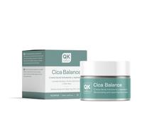 QKnatur - Cica Balance Crema Facial Hidratante y Reparadora con Centella Asiática, Ácido Hialurónico, Aloe Vera, Jojoba y Karité - Para Piel Sensible y Deshidratada - Día y Noche - 50 ml