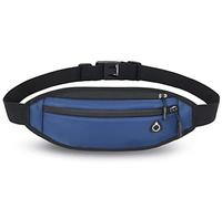 QKUDS Riñonera Deportiva Mujer Hombre,Riñonera Cinturón Running Impermeable para Movil, Riñonera per Running Correr Ciclismo Fitness Sport (Azul)