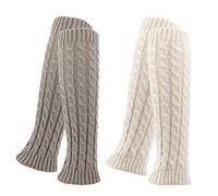 QKURT 2 Pares Calentadores, Legwarmers Calentadores de Piernas de Lana