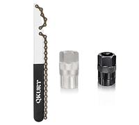 QKURT cadena de bicicleta Kit de herramientas, Fit for Cassette de piñones Piñón de Rueda Libre para Bicicleta 8,9,10,11,12 velocidades