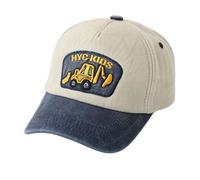 QKURT Gorra de Béisbol para Niños, Gorra de Playa de Verano con Protección Solar, Gorra Deportiva de Pescador Estilo Camionero con Estampado de Excavadora para Niños de 3 a 8 Años