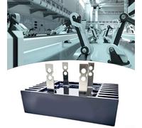 QL-100A 100A 1200V Monofásico Puente Rectificador Módulo Diodo - Carcasa de Aluminio, 60x100mm, Negro, para Fuentes de Alimentación Industriales, Controladores LED & Automatización