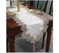 QL Tabla de Tabla Floral rústica Tabla de Corredor Bordado Rose Tabla Runner con borlas 1 PC Bordado Tabla Corredor Cutrework Cutecloth Decoración del hogar (Size : 40 * 180cm)