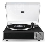 Qlearsoul One-Q Tocadiscos de Vinilo Todo-en-Uno con Bluetooth 5.4, Tocadiscos HiFi con Altavoces Integrados, Preamplificador de Fono, Cartucho AT-3600L, 33/45 RPM, Apagado Automático