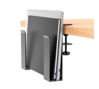QLECXZI Descubre un soporte vertical ajustable para portátil de escritorio | requiere perforaciones para mantener tu espacio de trabajo organizado. Soporte para portátil debajo de la .