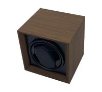 QLECXZI El enrollador de relojes automático premium presenta un elegante | PU y Para madera. El motor silencioso ofrece una colección de relojes de lujo confiable. Motor silencioso. Caja fuerte y