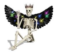 QLECXZI Estatuas de esqueletos de jardín a tamaño real Esqueletos de | para exteriores Decoraciones de Halloween Liquidación Creando una atmósfera aterradora Decoraciones de
