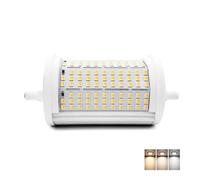 QLEE 50w R7s LED Bombilla 118mm 5600lm Reflector 3cct 3 Luz Cambio De Color 3000k/4000k/6000k Reemplazo Para Bombillas s De 300w-500w 220v Tipo J Base Almacén Garaje