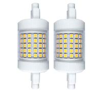 QLEE Bombilla Led 12w R7s 78mm 150w Equivalente HalóGena 3.1 "Regulable T3 R7s 78mm Bombilla LED 220v De InundacióN Trabajando LáMpara De Piso Luz Suave 2PCS
