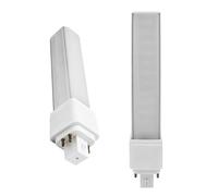 QLEE G24q Bombilla LED de 4 pines Retrofit GX24 LED PL-C Lámpara empotrada de repuesto 26W 1400 lm 314° Rotación Horizontal Bombilla verde empotrada luz diurna 2 paquete de balasto de derivación