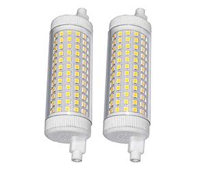 QLEE Led R7s 118mm 20w Regulable Luz Doble Extremo J118 2500lm Equivalente Luz HalóGena De 200w Blanco CáLido Luz De InundacióN Luz De Trabajo IluminacióN De Paisaje De Garaje 2PCS