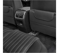 QLEQMZTV 2 Piezas Protector Respaldo Asiento Coche para Peugeot 4007 5008 Rifter Bipper RCZ, Cuero Bolsa Almacenamiento Organizador Asiento Antipatadas Alfombrilla ProteccióN Accesorios,B/Black