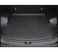QLEQMZTV Coche Alfombrillas Maletero para Hyundai Bayon 2021-2024, Cuero Impermeable Antideslizante Alfombra Protectora Bandeja Forro Carga Maletero Accesorios Interiores,B/Black-Beige
