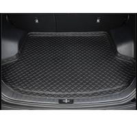 QLEQMZTV Coche Alfombrillas Maletero para Hyundai Bayon 2021-2024, Cuero Impermeable Antideslizante Alfombra Protectora Bandeja Forro Carga Maletero Accesorios Interiores,A/Black