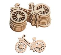 QLEUIFT 10 pcs madera para bicicleta adornos de bicicleta rebanadas de madera para manualidades, decoración de adornoDecoraciones para fiestas, decoraciones temáticas de bicicletas