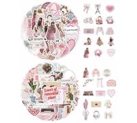 QLEUIFT 100 pegatinas Pegatinas para álbumes de recortes,pegatinas rosas,pegatinas kindle,pegatinas estéticas,pegatinas vintage para scrapbooking DIY,álbumes de recortes,decoraciones de cuadernos