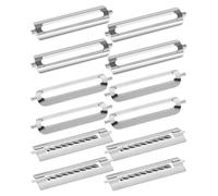 QLEUIFT 12 pcs cuchillas de repuesto para pelador profesional, pelador turbo, de acero inoxidable plateado, multifunción