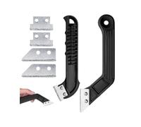 QLEUIFT 2 Pcs Herramienta De Raspado De Lechada De Azulejos, Limpiador De Sierra De Lechada De Azulejos, Azulejo De Cerámica Raspador De Lechada, Rascador De Juntas(con 2 Cuchillas De Repuesto)