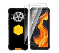 Qlfemna Funda para Cubot Kingkong Power 5,2 Unidades Protector Pantalla Cristal Templado, Funda Ultrafina de TPU para teléfono Cover - Negro