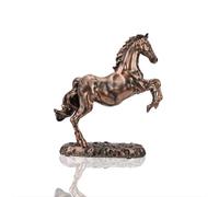 QLFJ-FurDec Estatua Escultura Caballo Decoración, Resina Cabeza de Caballo Decoración, Vintage Horse Estatua Decoración Tiene Un Significado Exitoso, Ornamento Coleccionable Animal para Escritorio