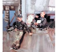QLKFTRVNH 1/35 Kit de modelismo de Resina de Soldado de Tanque alemán de la Segunda Guerra Mundial Kit de modelismo de Resina de Figura sin Pintar ni Montar (2 Figuras, sin Tanques) //U8w5Z3