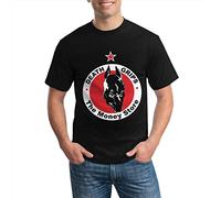QLKNSC Death Grips Men's Short Sleeve T-Tshirts Camisetas y Tops Black (Large)