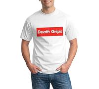QLKNSC Death Grips Men's Short Sleeve T-Tshirts Camisetas y Tops White White(Medium)