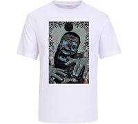 QLKNSC Death Grips T-Tshirts Camisetas y Tops White Men Unisex Tees(Small)
