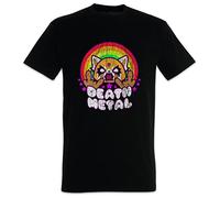 QLKNSC Death Metal T-Tshirts Camisetas y Tops Yeti Aggretsuko Fun Heavy Music DJ MC Fun Music Hard Black(Large)