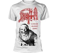 QLKNSC Death 'Scream Bloody Gore' (White) T-Tshirts Camisetas y Tops(XX-Large)