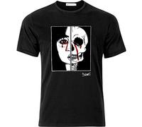 QLKNSC Death Skull Assassin Based On Kill Bill Hand Drawn Printed T Tshirts Camisetas y Tops Black(Medium)