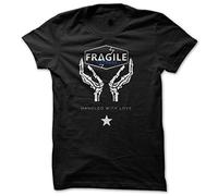QLKNSC Death Stranding Fragile Express Kojima Men's T-Tshirts Camisetas y Tops Black(Medium)