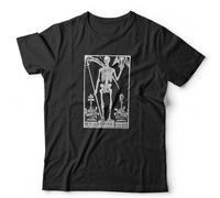 QLKNSC Death Tarot Card 2 TTshirts Camisetas y Tops Unisex & Kids Occult Gothic Fortune Telling Retro(X-Large)