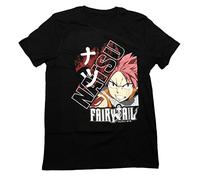 QLKNSC HAIT Fairy Tail Natsu Kanji Adult T-Shirt Black(Small)