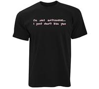 QLKNSC HAIT Mens Funny Joke T Shirt I'm Not Antisocial, I Just Don't Like You Rude Tshirt Black(Large)