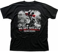 QLKNSC HAIT Polish Polska Husaria Top My Polacy Koszulka Black Tshirt t-Shirt Black(X-Large)