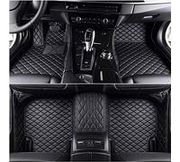 Qlligh A Medida Alfombrillas de Coche De Cuero para Jaguar S-Type 2000-2007(LHD), Alfombras del Piso del Coche Cobertura Completa Impermeable Moquetas Antideslizante Accesorios,Black
